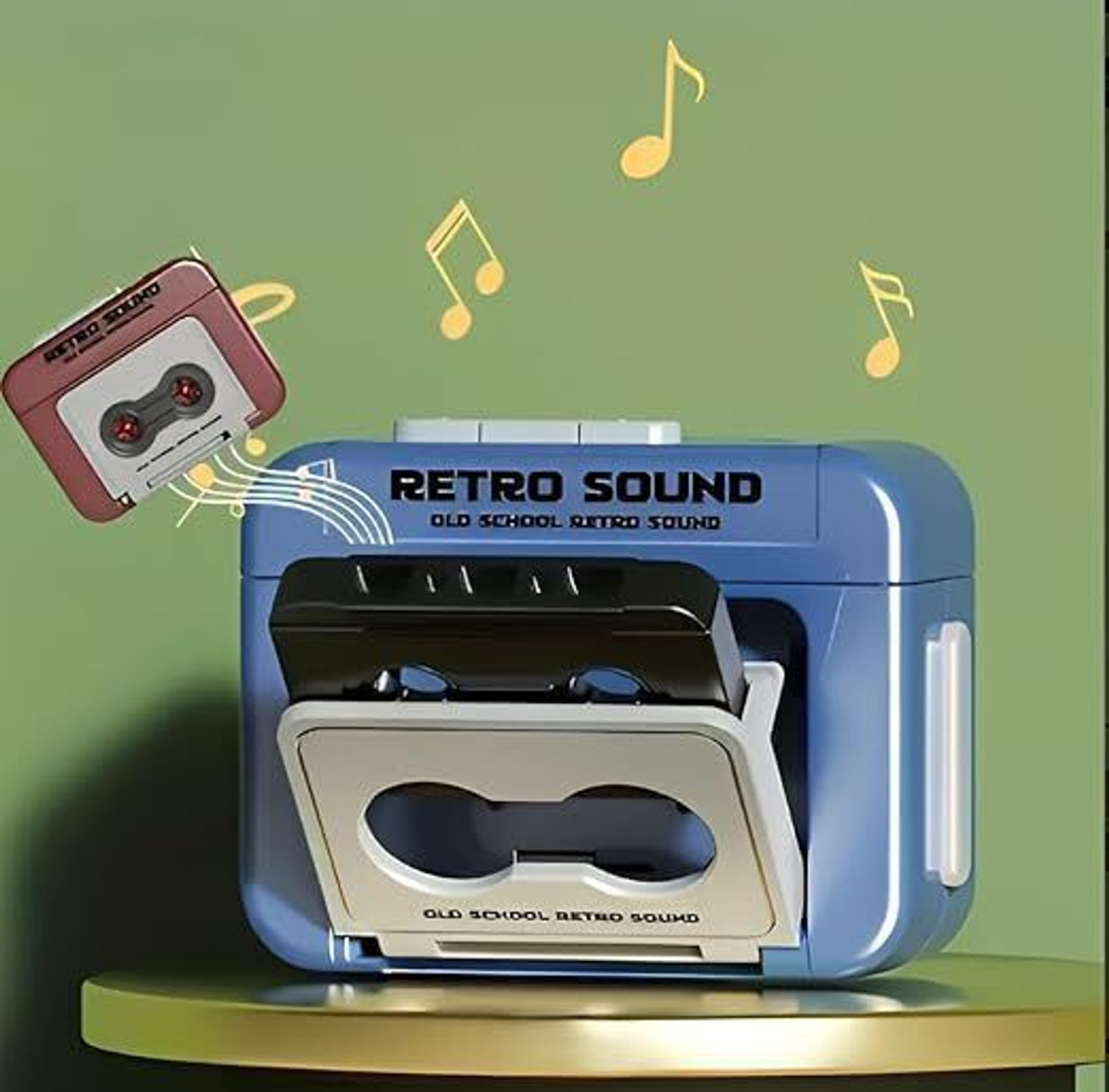 Image of Shreeyogi Mini Retro Radio Keychain with Voice Recorder & Music Player - 15-Second Audio Key Chain