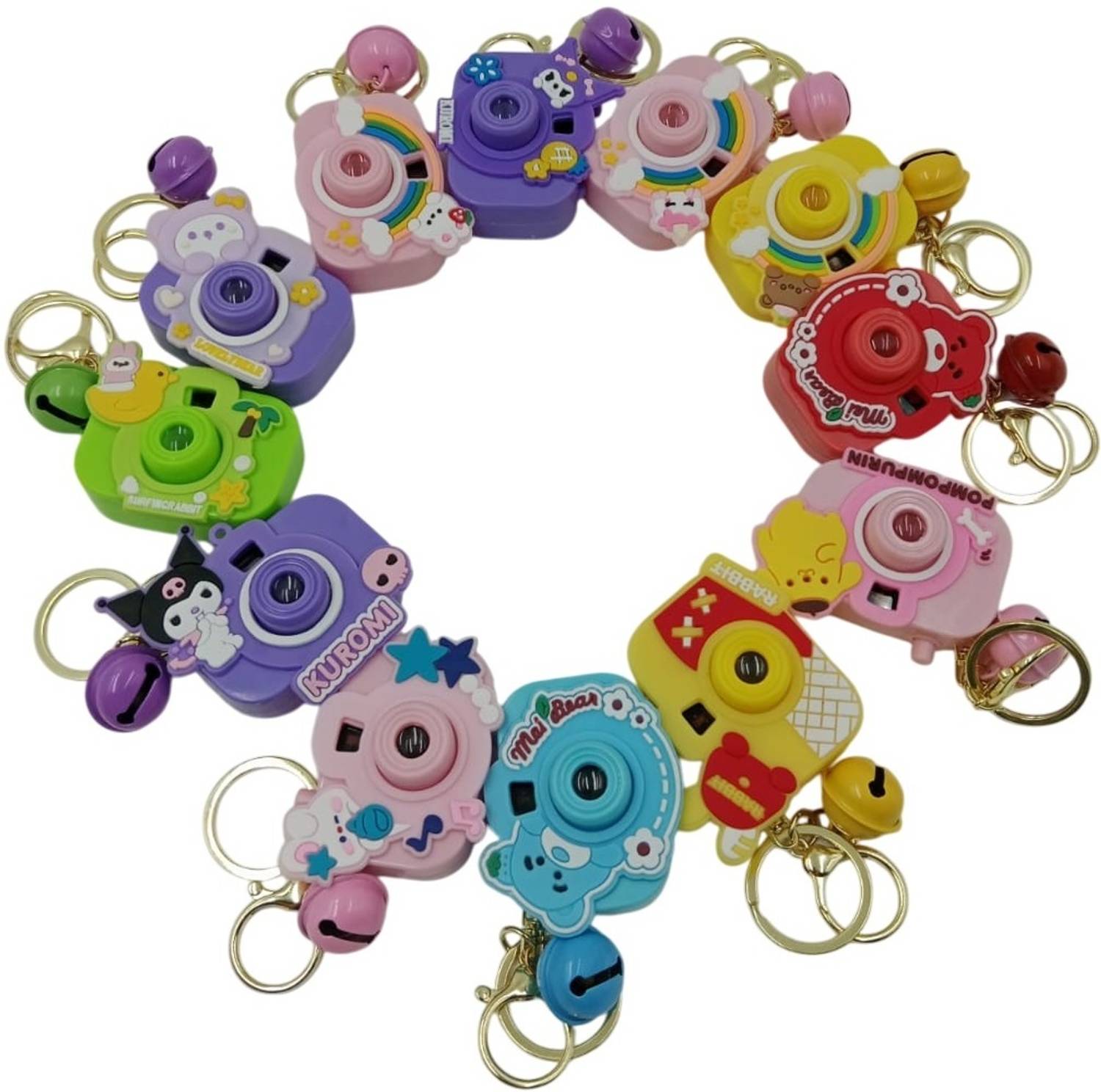 Eclet 1pcs Mini Camera Projector Keychain Toy for Kids any ramdom