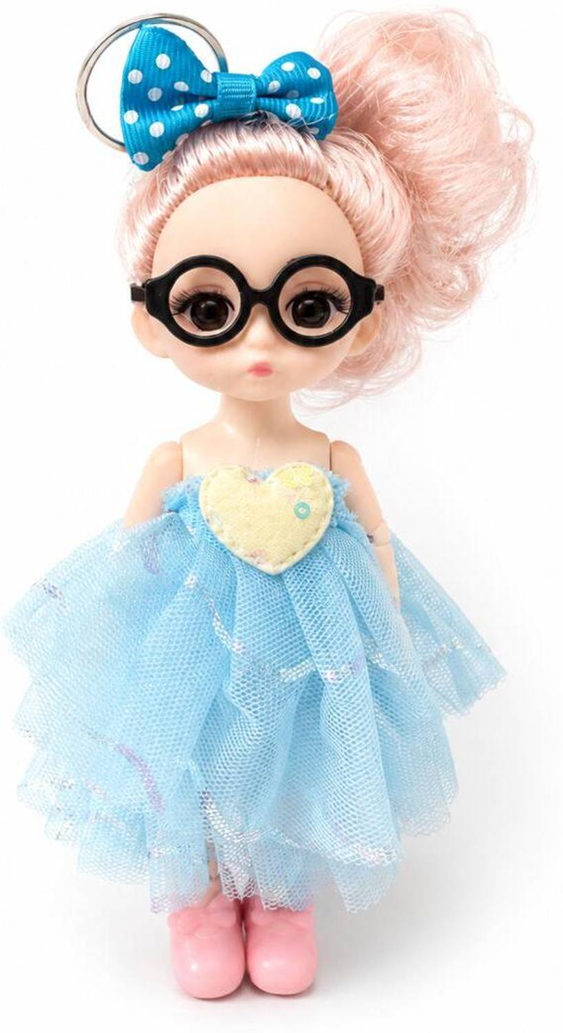 PRADEVA Cute Blue Dress Doll Keychain _1 Key Chain Price in India