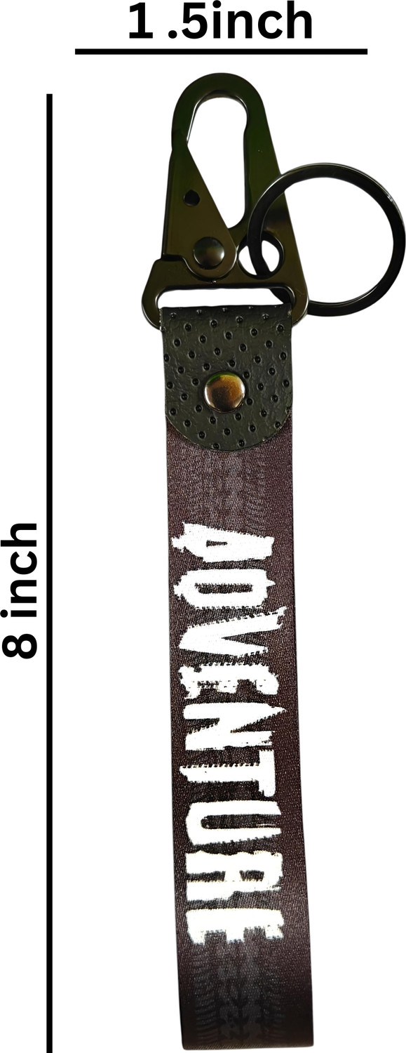 Image of High Octane Adventure Themed Metal Hook Key Chain