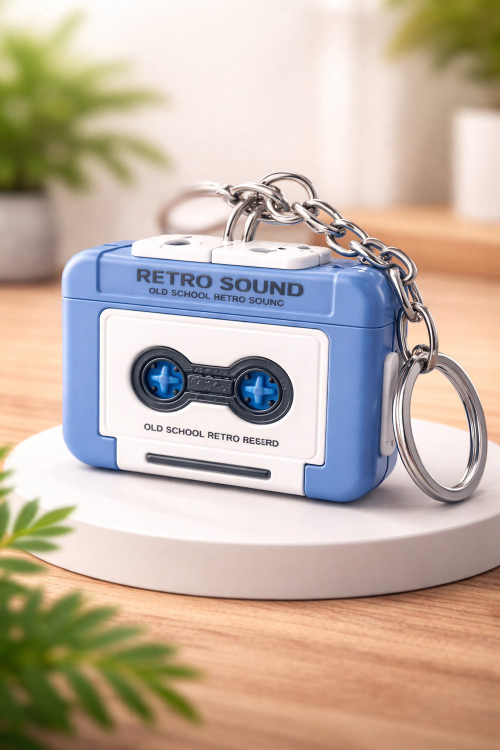 Image of Iqbals Retro Sound Mini Voice Recorder Keychain - Record & Playback Fun Toy for Kids Key Chain