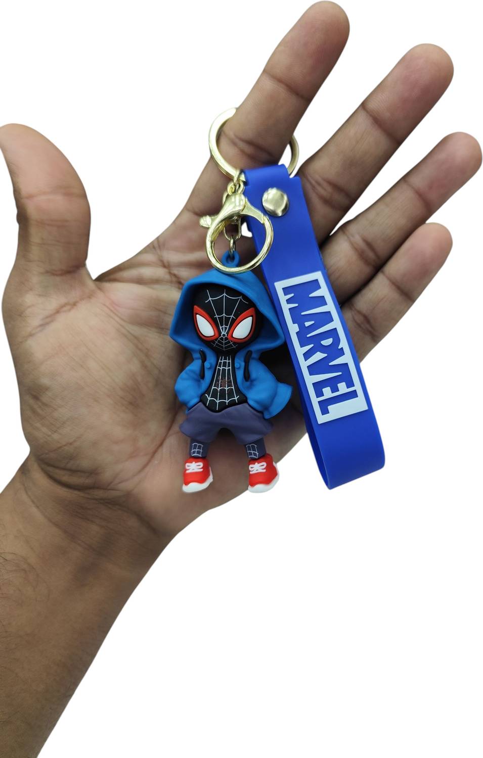 Actino SpiderMan Cartoon Characters Keychain for Girls Boys, Cute Silicon Keychains 3D Key Chain