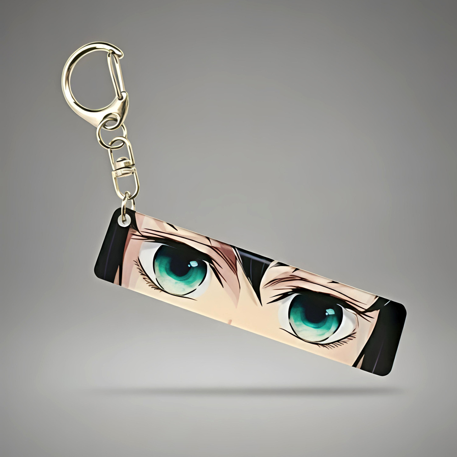 Image of ZYNKAI Anime Demon Slayer Glowing Eyes Acrylic Keychain | Premium UV Print Key Chain