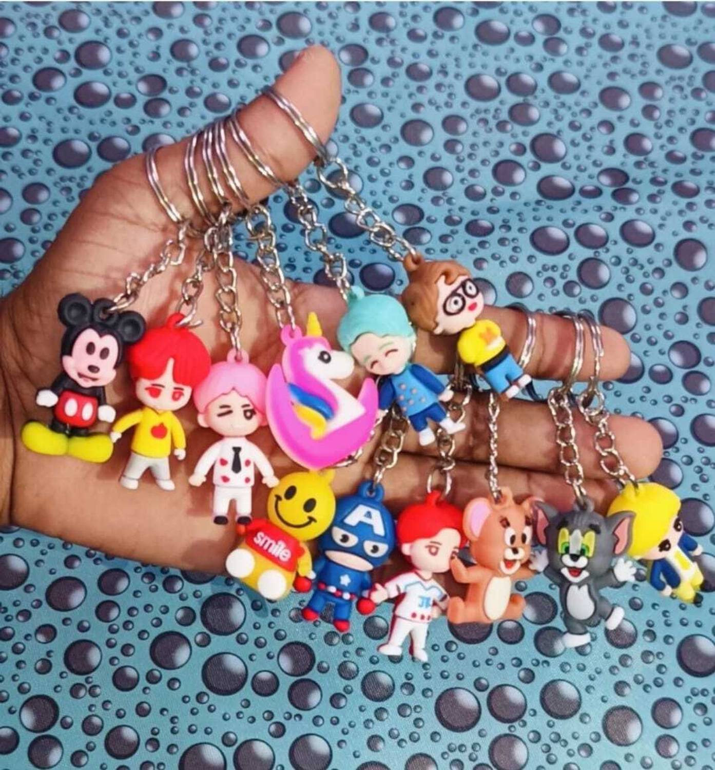 MADINKA 12 3DCharacter Keychains for Kids Best Birthday Return