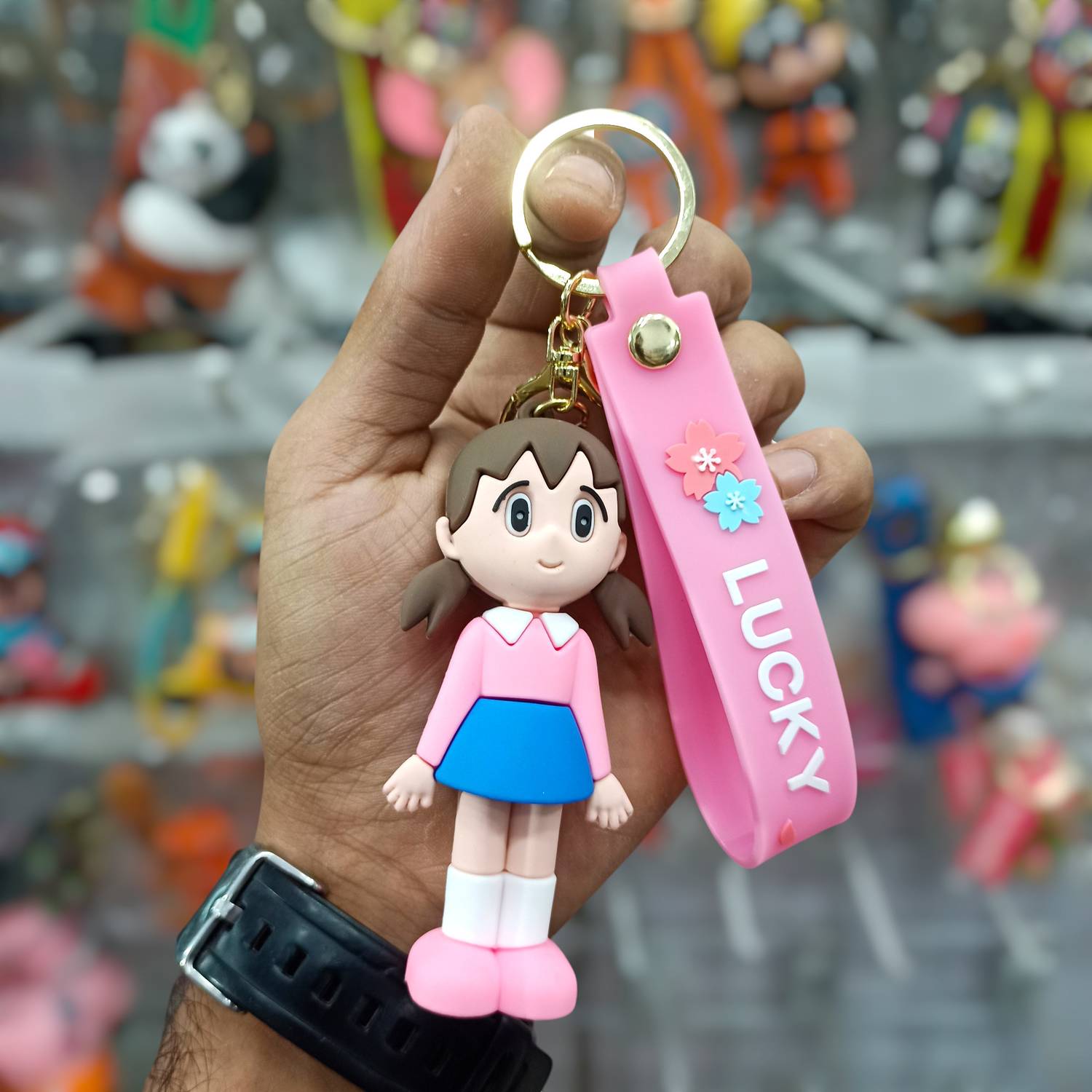 Classic Quirk Cute Anime Doremon Shizuka Silicone 3D Adorable