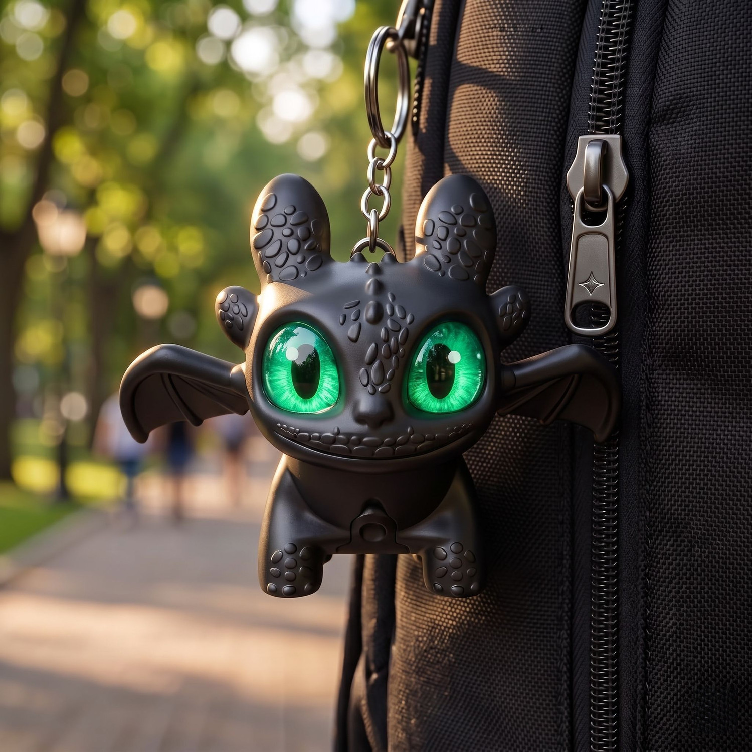Image of Printingg Nova Dragon Keychain Toy with Moving Wings & Light-Up Eye, Animated Pack of 2 Key Chain