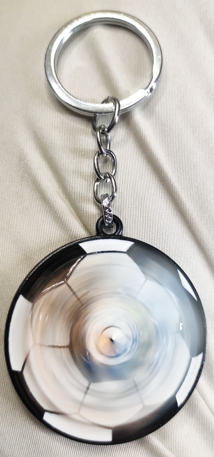 Image of Royal Galexy FOOTBALL PLAYER MESSI PREMIUM METAL 360 DEGREE ROTATE Key Chain