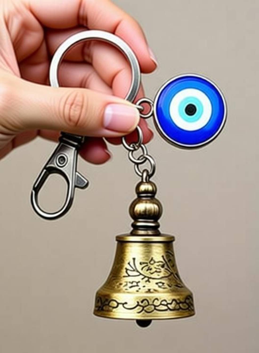 Ringzanio Bell Evil Eye Key Chain - Image 4