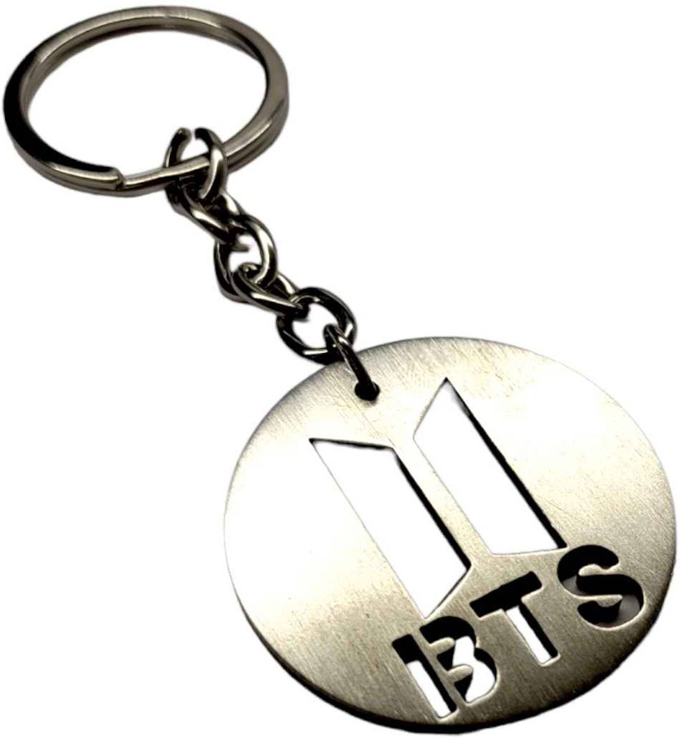 RV Mart KPOP BTS Army Round Metal Circle With Logo Keychain Key