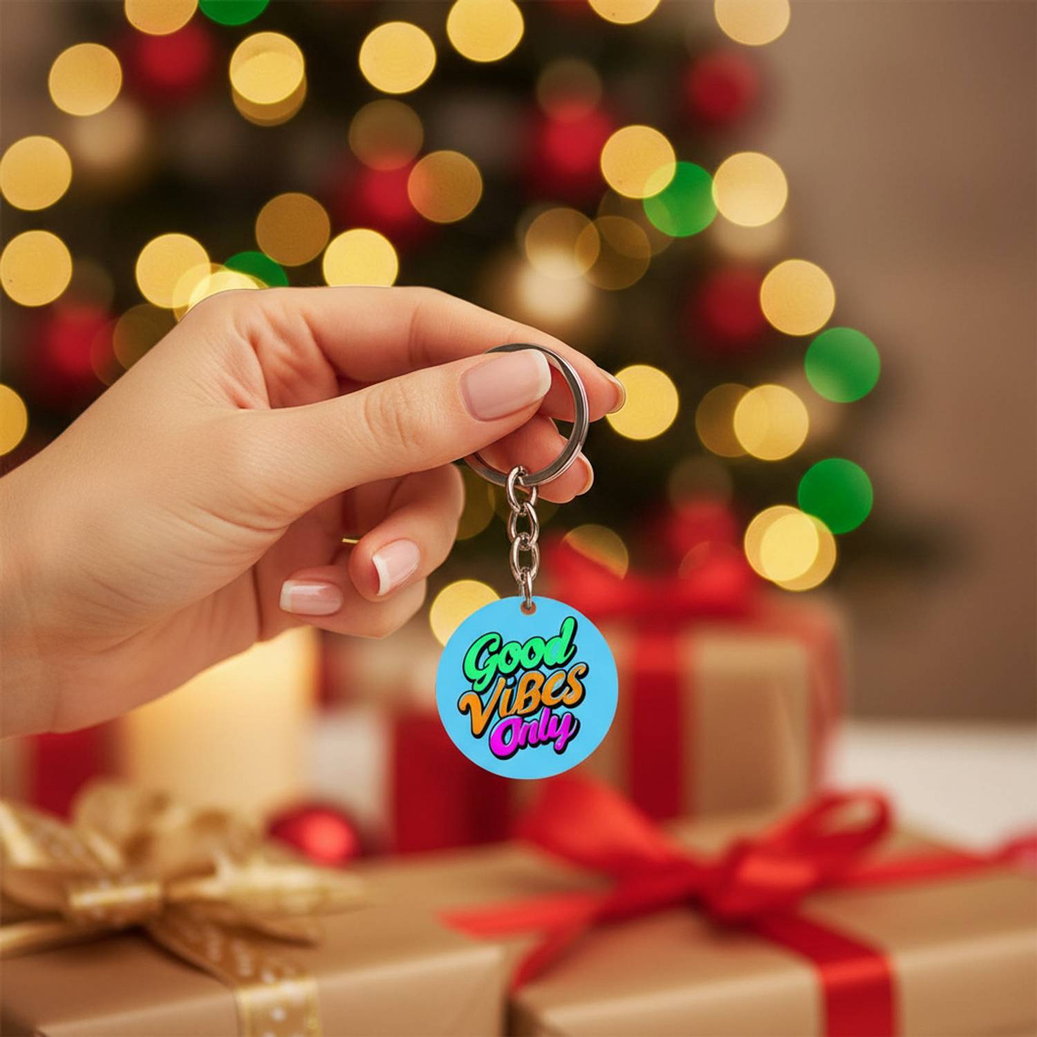 Good Vibes Only Keychain