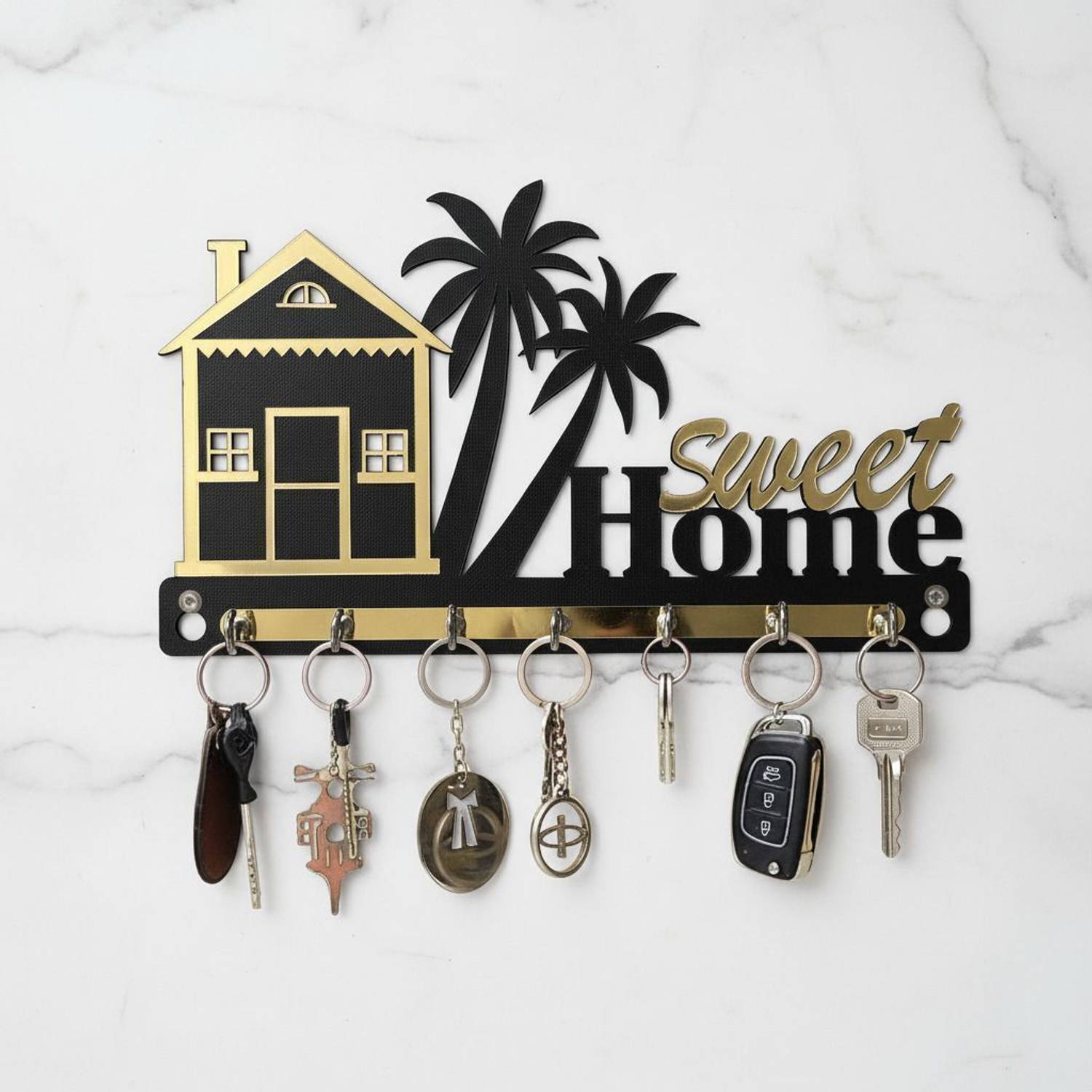 AKAAY AKAAY Decor Trending Sweet Home, Stylish, Premium Looking Wood Key Holder