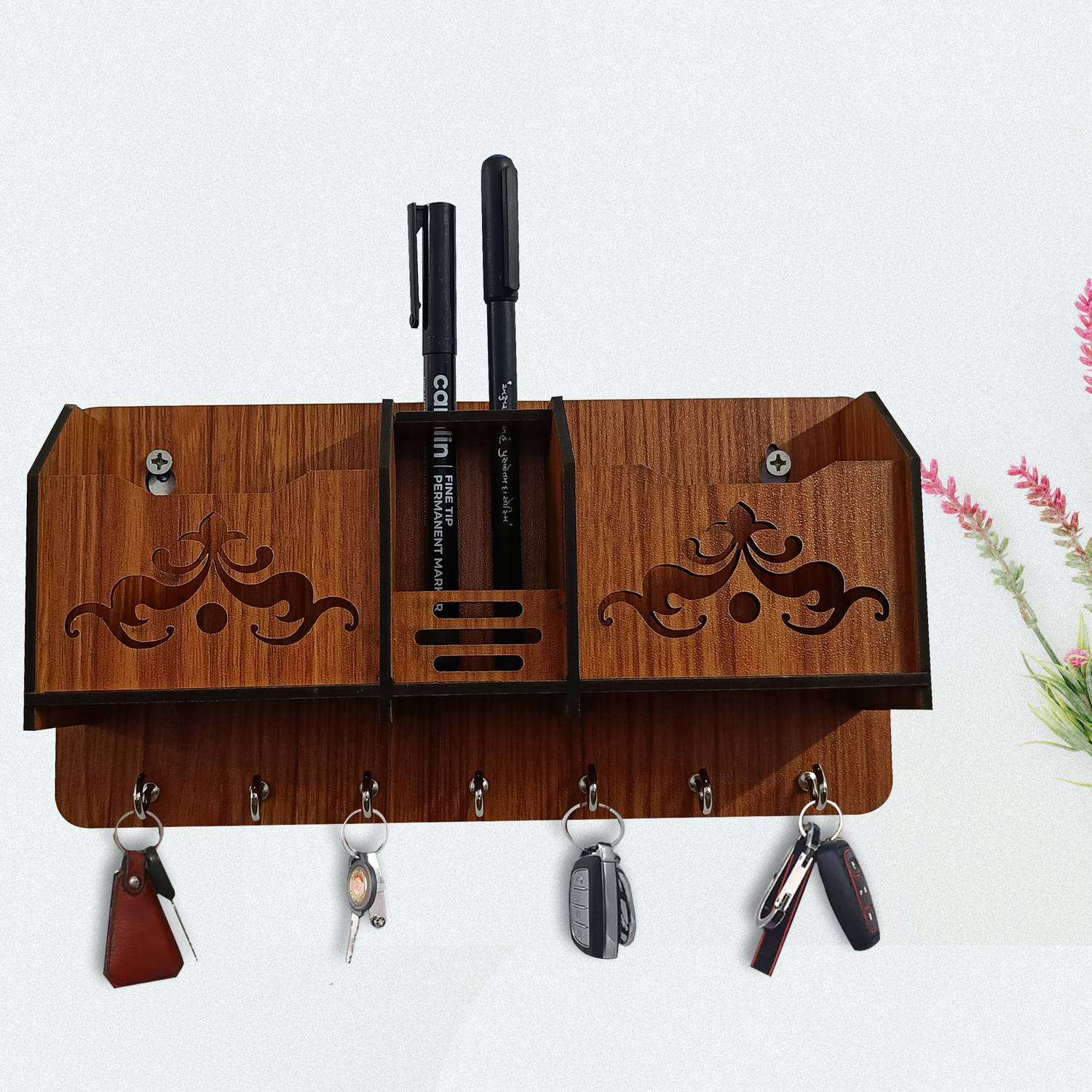 AKAAY tendig 2 box key holder Wood Key Holder