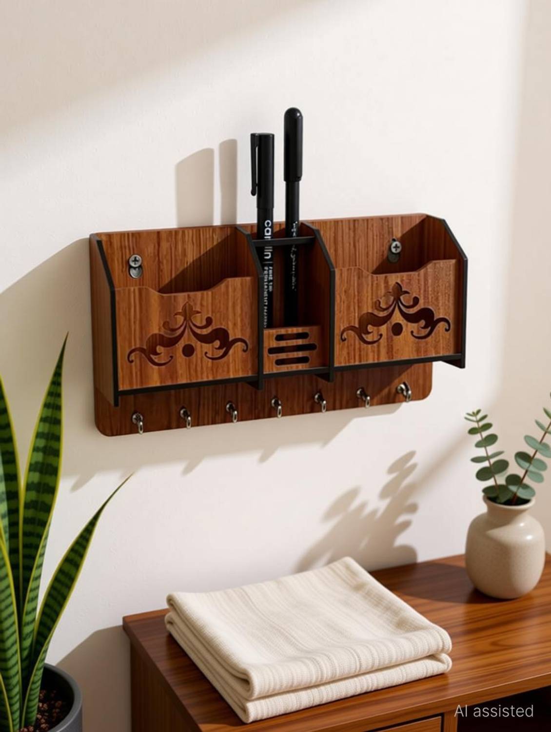 ASRCRAFTS Wood Key Holder