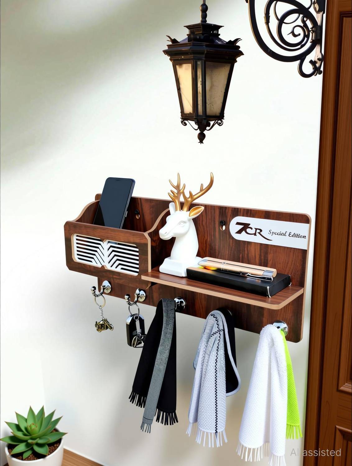 7CR Special Addition Wooden Shelf - 2024 Wood Key Holder