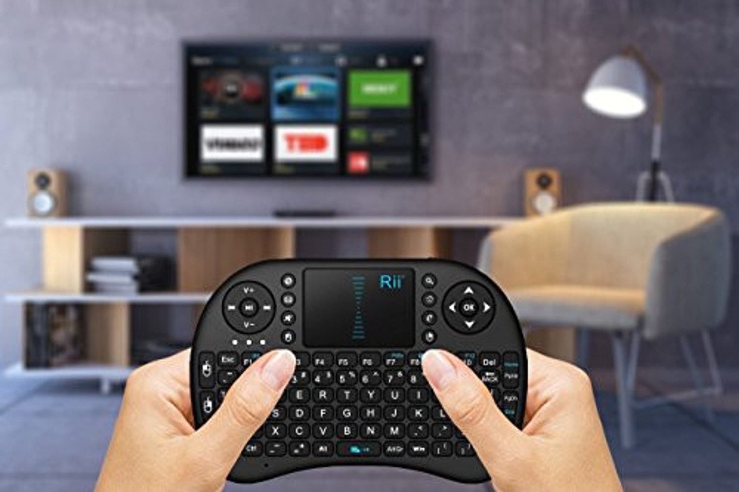 Image of Classictopp Mini Wireless Keyboard Touchpad Mouse Combo BK2569 Bluetooth Handheld Gaming Keyboard Compatible with Laptop