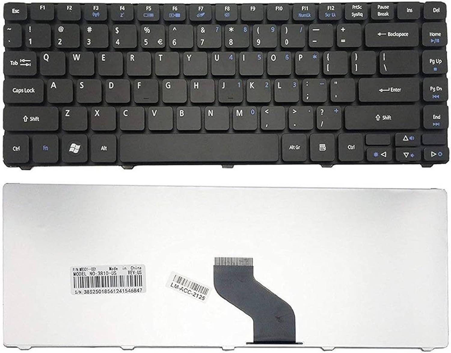 Acer ASPIRE 4739Z 4535G 4736 4736G 4736Z 4743Z 4750Z Laptop Keyboard Laptop Keyboard Replacement Key