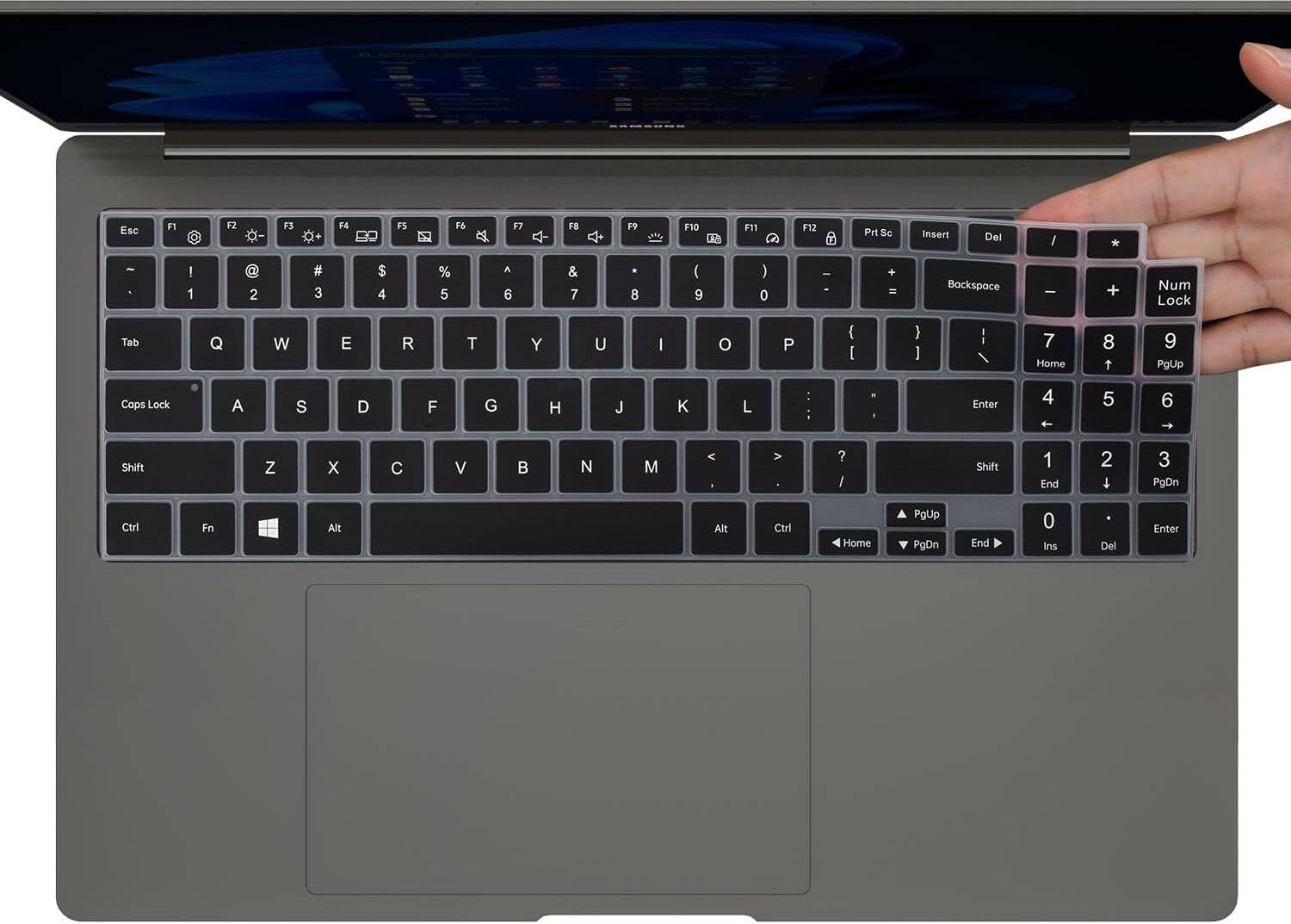 Capsa Premium Silicone cover for Samsung Galaxy Book 4, 3 Pro 360 16", Pro & Ultra, 15.6" Keyboard Skin