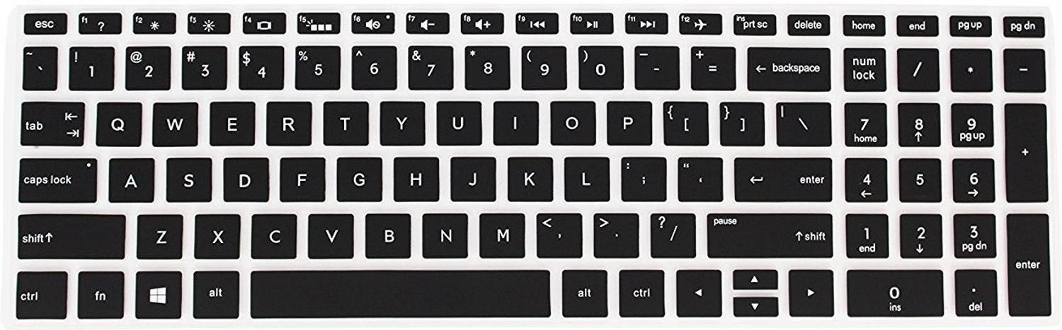 Saco Keyboard Skin for 15q-BY003AU 2017 15.6-inch Laptop Laptop Keyboard Skin