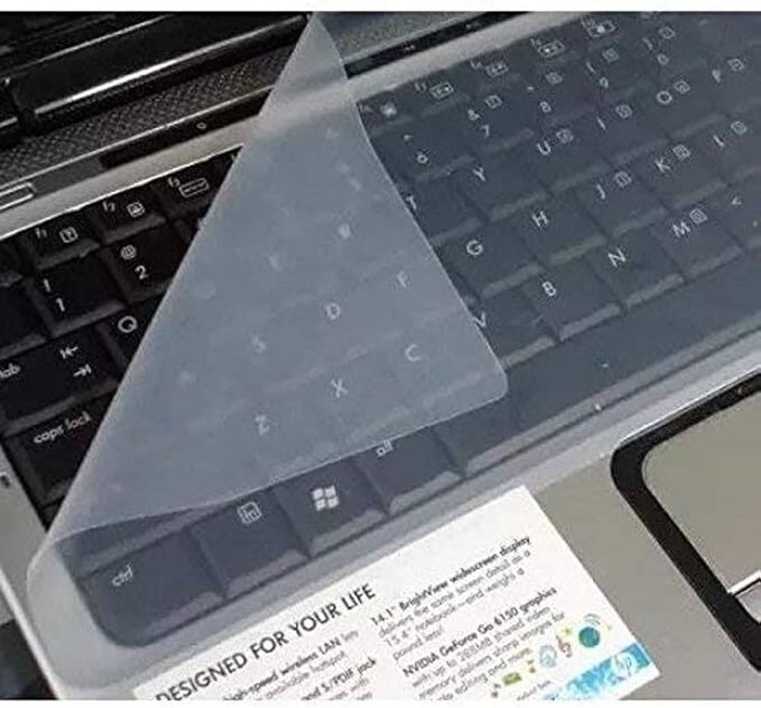 Lapster Universal Silicone 15.6" Keyboard Protector Skin 15.6 Inch Laptop Keyboard Skin