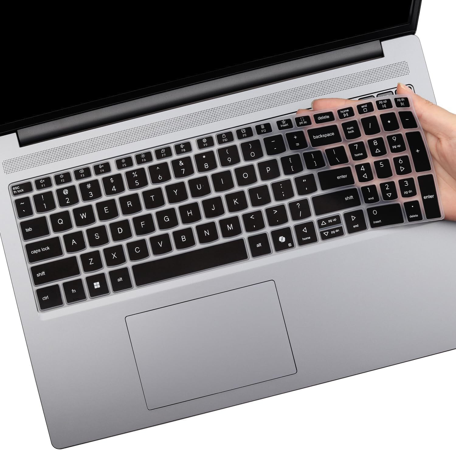Image of Saco Laptop Keyboard Cover Compatible for 2025 lenovo ideapad slim 3 15IRH10 Model 83K100C6IN, 83K100CGIN, 83K100CJIN Series 15.3 Inch Laptop Keyboard Skin