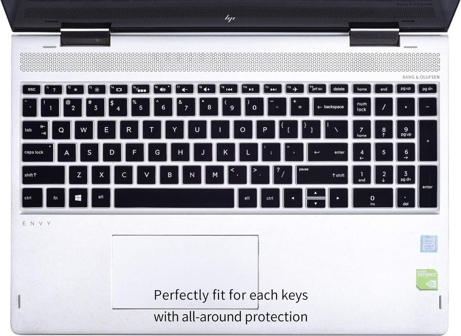Image of Saco Dust Cover Keyboard Protector Skin for HP Pavilion Gaming 15-ec2146AX, 15-Ec2048Ax Series Laptop 15.6 Inch Laptop Keyboard Skin