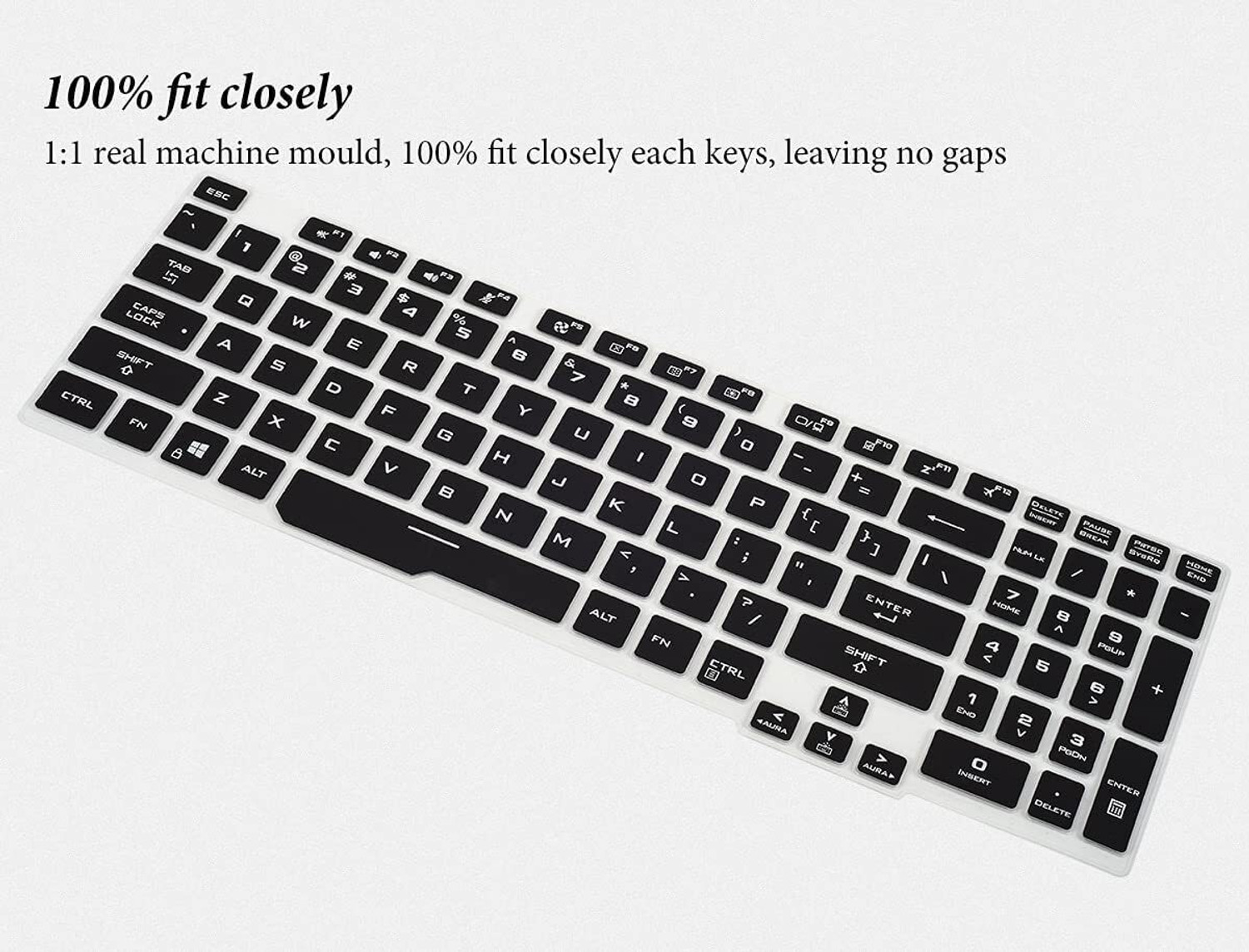 Image of oaky Keyboard Cover for ASUS TUF Gaming A15 TUF506 TUF506IV TUF506IU FA506 FA506IH FA506I Series... Waterproof Dust-Proof Keyboard Skin