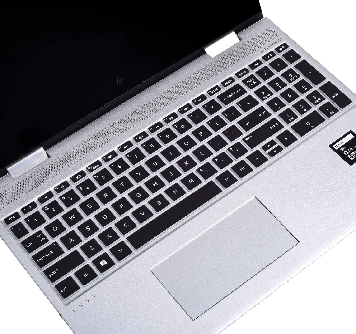 Image of Saco Keyboard Protector 17.3 Inch Laptop Dust Cover for Envy HP 15s-EQ,15s-DU,15s-EY, 15s-FQ /HP Envy 17 17.3 17t 17M 17-by 17-bs 17-bw Series Keyboard Skin