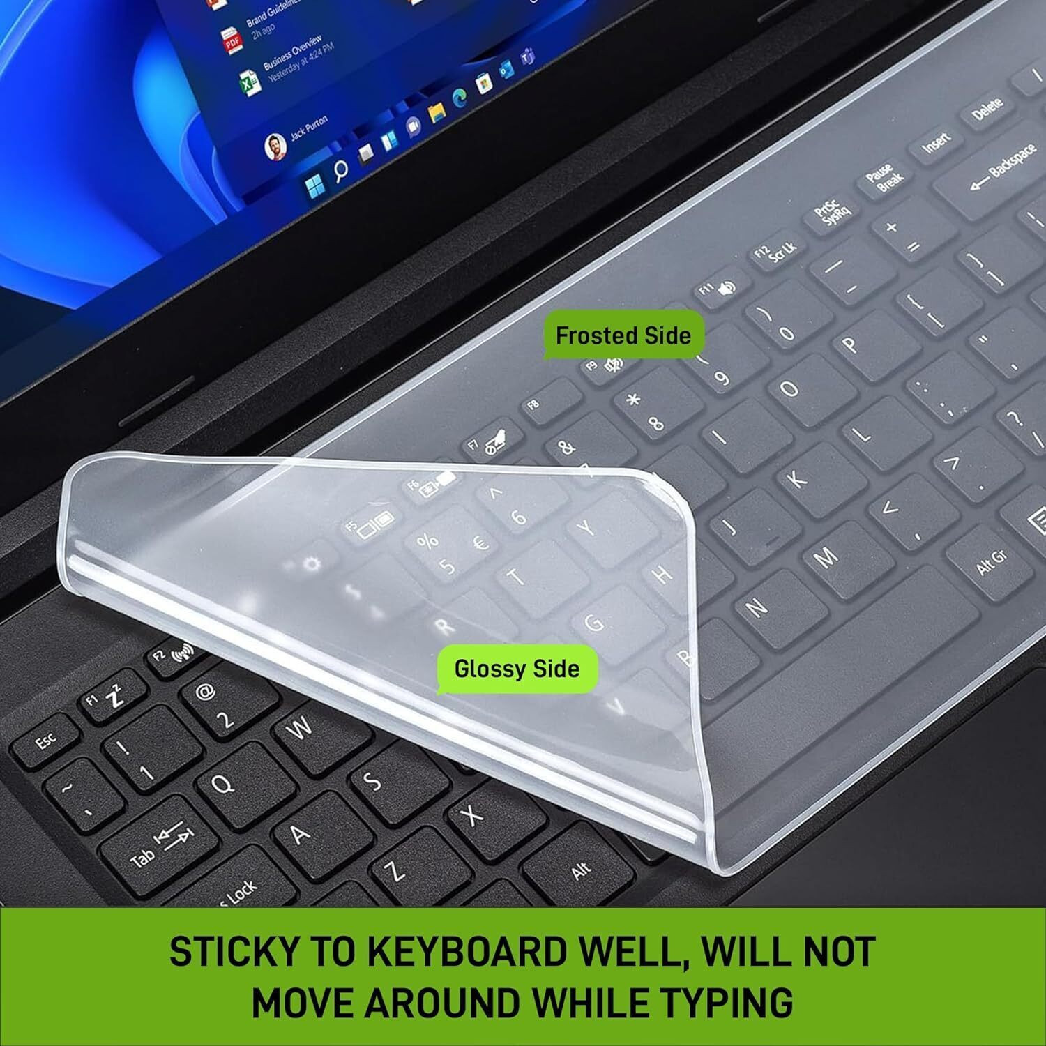Image of Abarro keyboard protection silicion sheet keybord Keyboard Skin (White)
