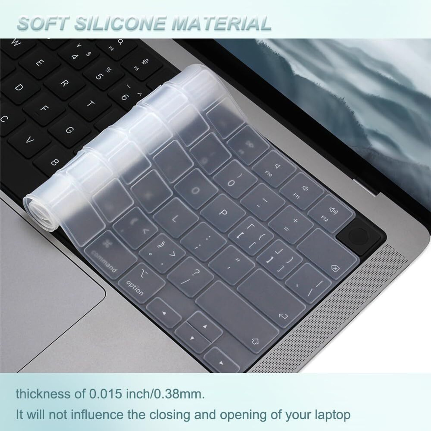 Image of oaky Protector for 2021-2024 Release MacBook Air 13.6 inch, MacBook Air 15.3 inch MacBook Air Keyboard Skin