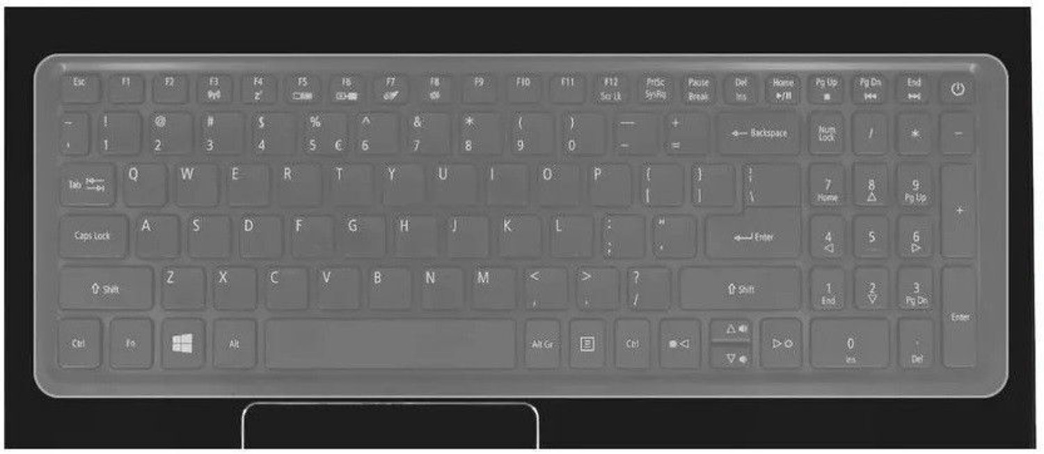 Image of DELOX Dust and Dirt Potector for Asus VivoBook 15 X509JA-BQ843T (15.6 inch)(Pack of 1) Laptop Keyboard Skin