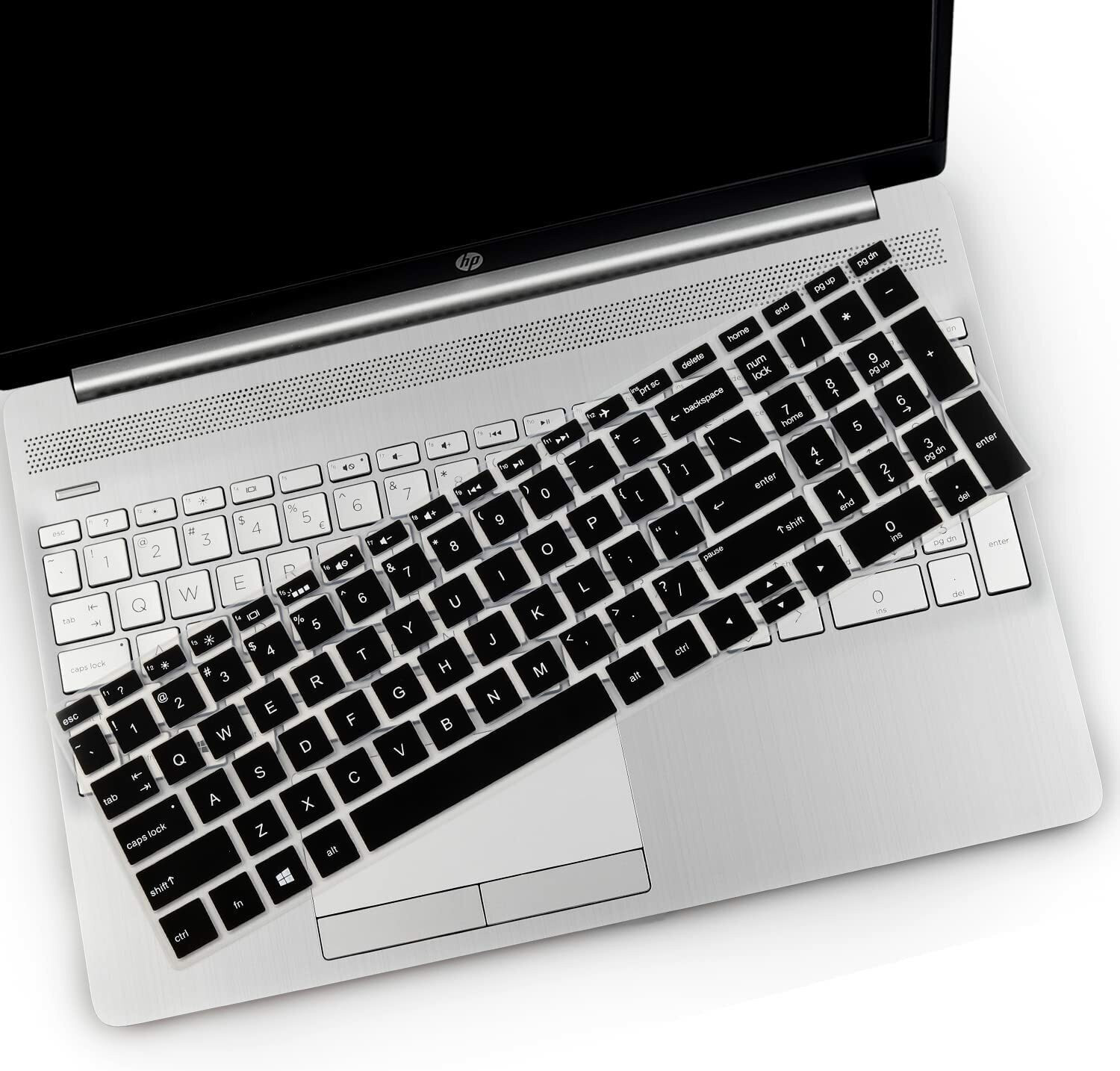 Image of Saco Keyboard Protector 17.3 Inch Laptop Dust Cover for Envy HP 15s-EQ,15s-DU,15s-EY, 15s-FQ /HP Envy 17 17.3 17t 17M 17-by 17-bs 17-bw Series Keyboard Skin