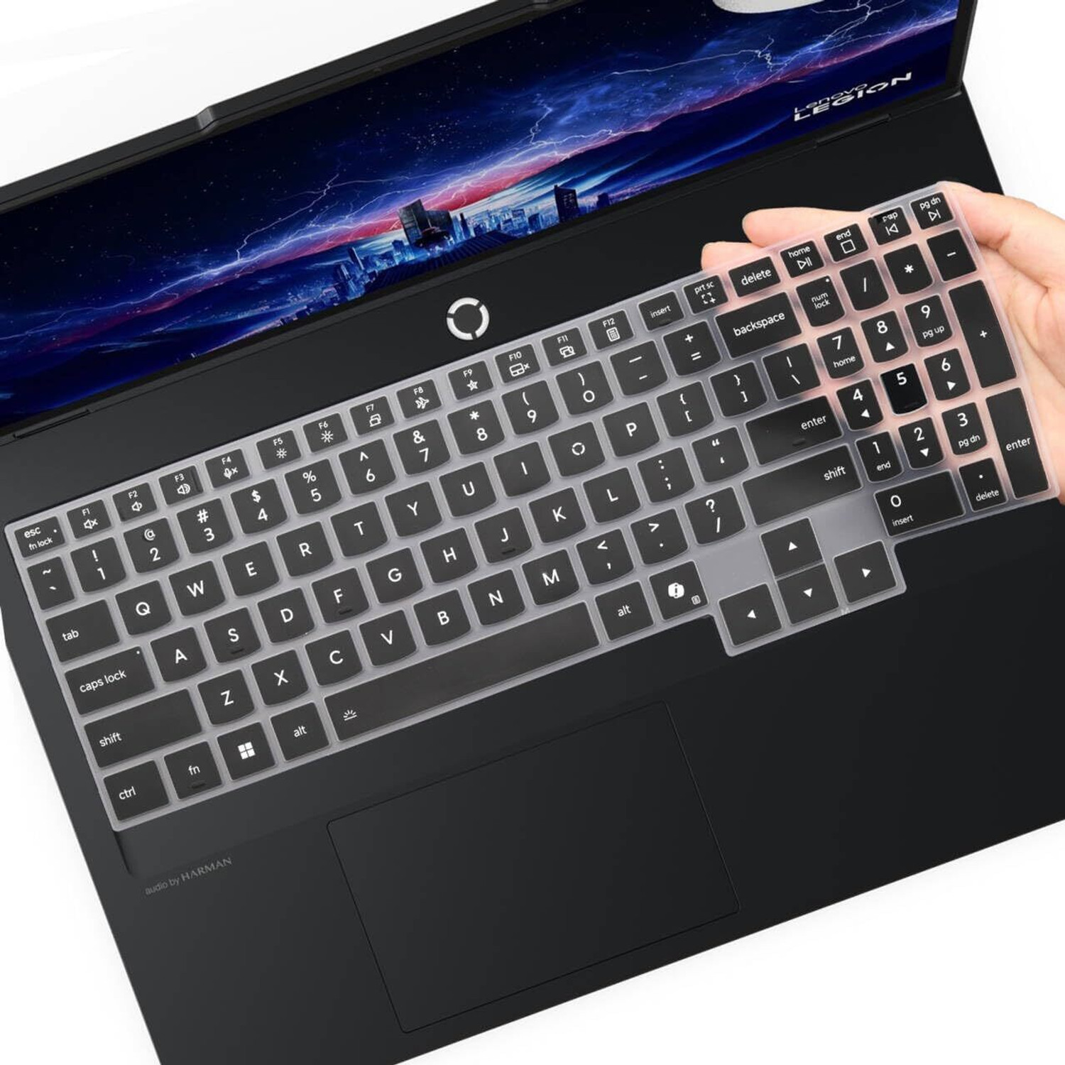 Image of Saco Keyboard Cover for 2025 New Lenovo Legion 5 /Legion 5i Gen 10 15.1 Inch Laptop Laptop Keyboard Skin (Black)