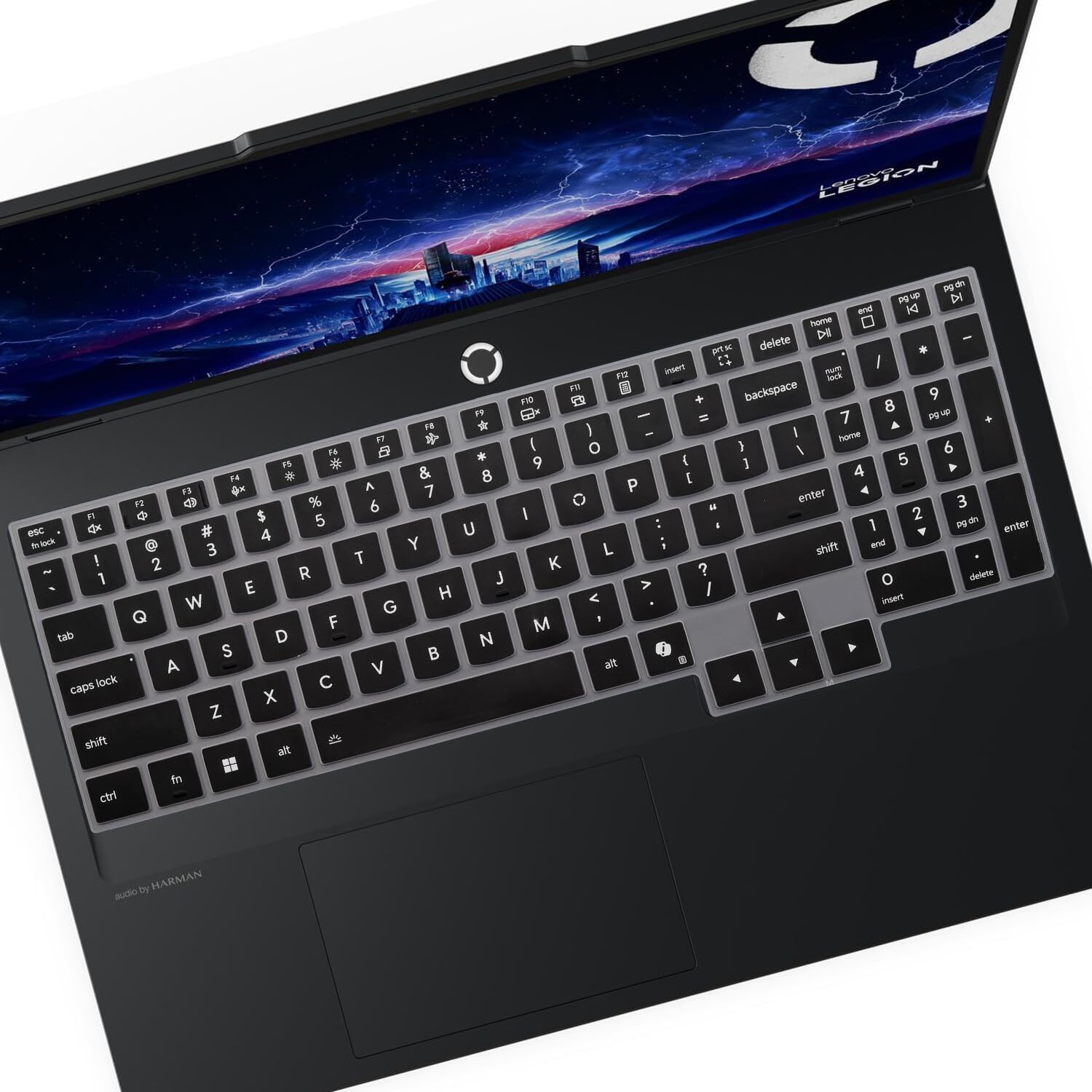 Image of Saco Keyboard Cover for 2025 New Lenovo Legion 5 /Legion 5i Gen 10 15.1 Inch Laptop Laptop Keyboard Skin (Black)
