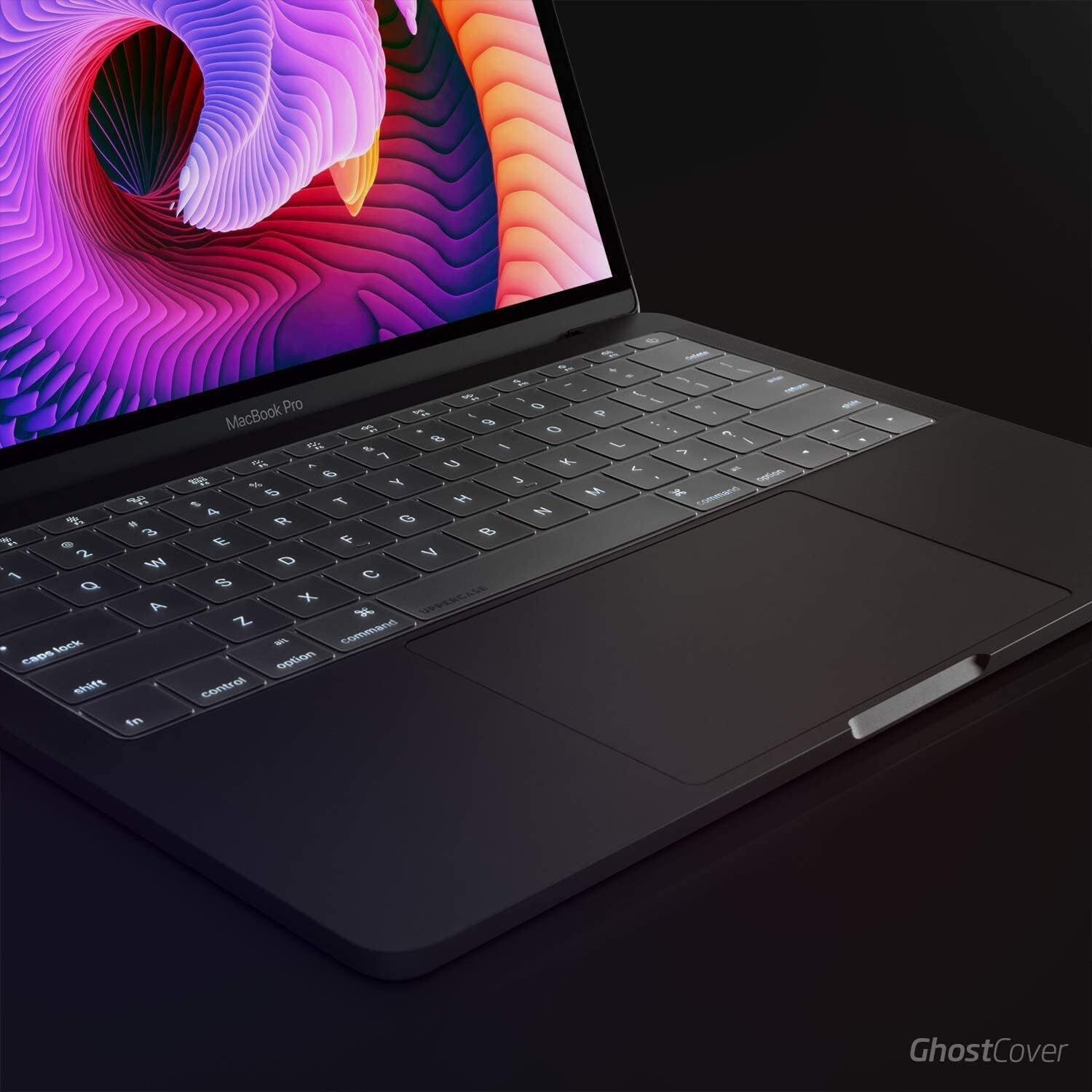 Image of Saco Silicone Keyboard Cover Compatible with MacBook Air 15 M3 A3114 M2 A2941 / Air 13.6 M3 A3113 /Pro 14 M3 M2 M1 A2918 A2992 A2779 /Pro 16 M3 M2 M1 A2991 A2780 Keyboard Skin