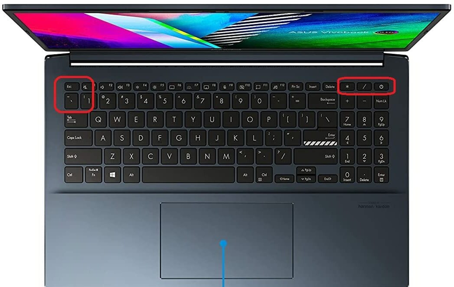 Image of Saco Silicone Keyboard Cover Skin for 16 Inch Laptop 2023 ASUS Vivobook 16 M1605YA-MB521WS MB741WS Thin & Light 16 Inch Laptop Keyboard Skin (Transparent)