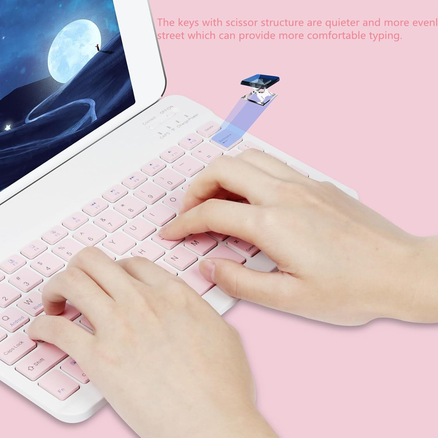 Image of Vanshika Enterprises Rechargeable Bluetooth Keyboard and Mouse Combo laptop and pc tablet Keyboard Skin