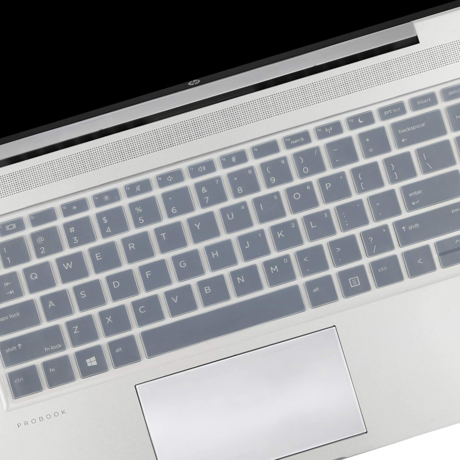 Image of Saco Silicone Keyboard Skin Dust Cover for 14 Inch - Transparent HP ProBook 440 445 G5 G6 G7 | HP ProBook 430 G5 | HP ProBook x360 440 G1 Laptop Keyboard Skin