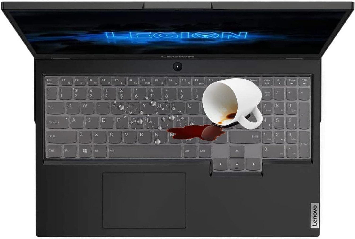 Image of oaky Keyboard Skin for Lenovo LOQ /Lenovo Legion 5 Series 5 5i 5p 5pi 15.6 inch /Lenovo Legion 7, 7i 17.3 inch /Lenovo ideaPad Gaming 3, 3i 15.6 /16 inch Gaming Laptops Keyboard Skin