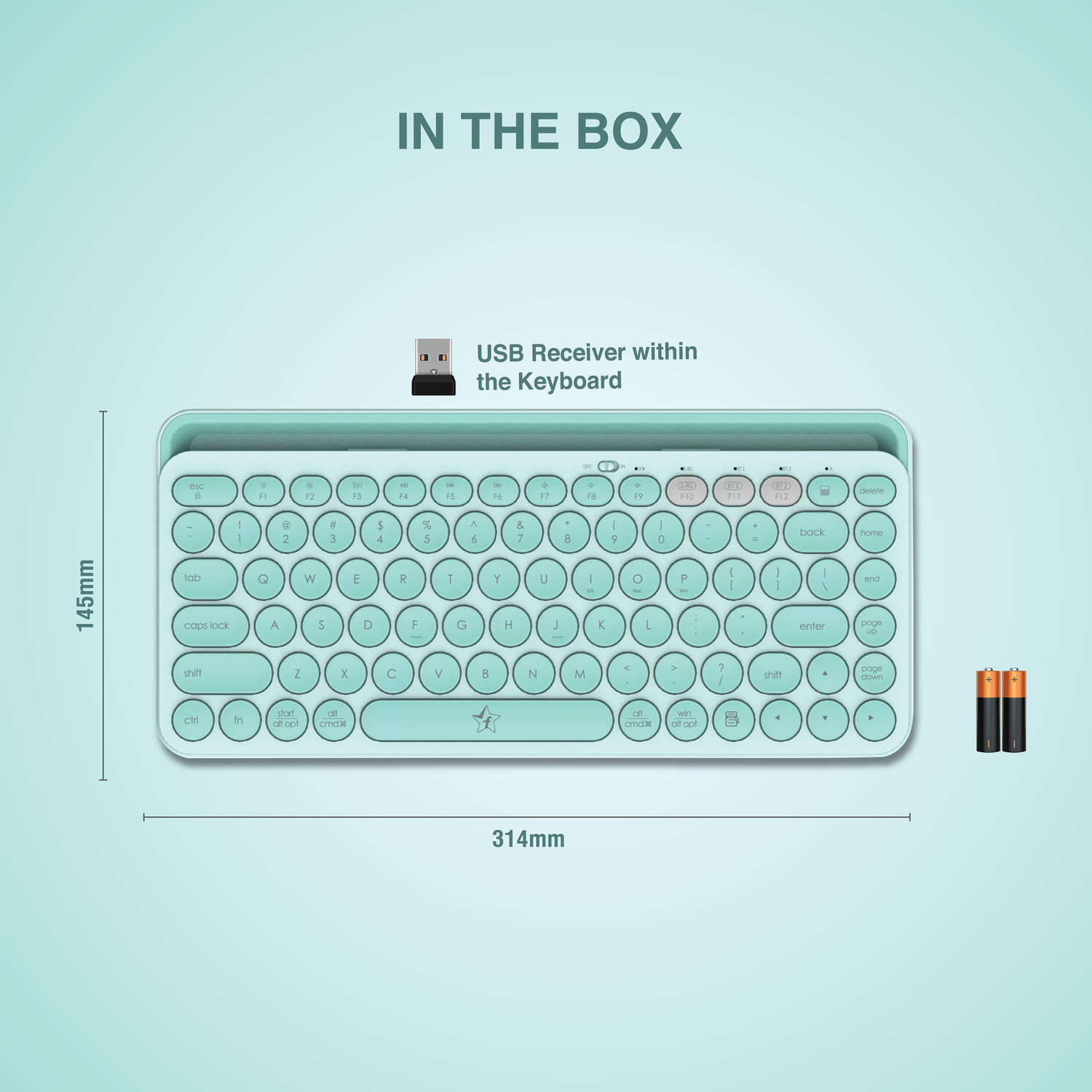 Image of Flipkart SmartBuy K931T Bluetooth, Wireless Handheld Multi-device Keyboard Compatible with Desktop, Laptop, Mac