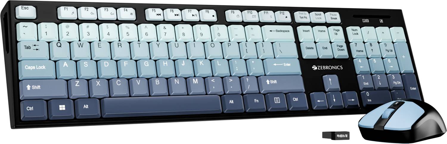 ZEBRONICS Zeb-Companion 304 (Green) Wireless Standard Laptop Keyb