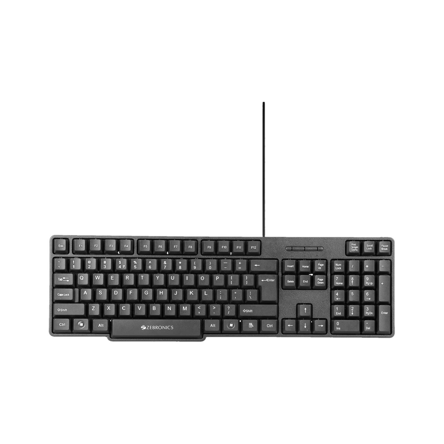 ZEBRONICS Zeb-K 65 Wired USB Keyboard - Image 1