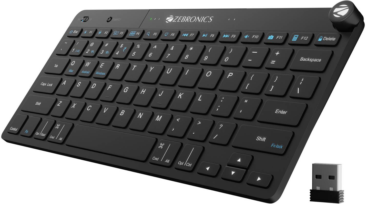 ZEBRONICS ZEB-NWK-2 Wireless Standard Desktop Keyboard Compatible