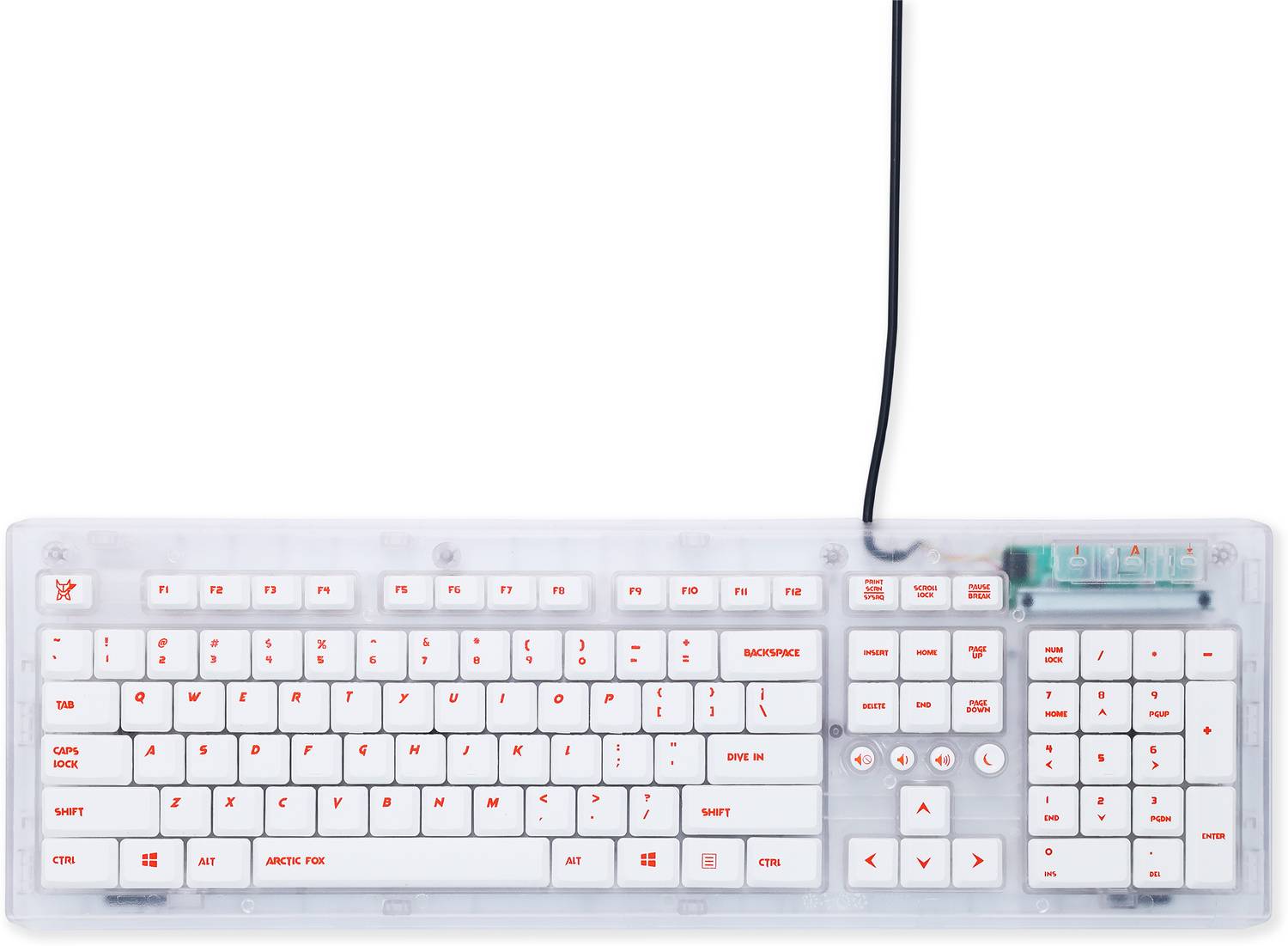 Arctic Fox FAFKEYTRAWW00101E Wired USB Standard Desktop Keyboard