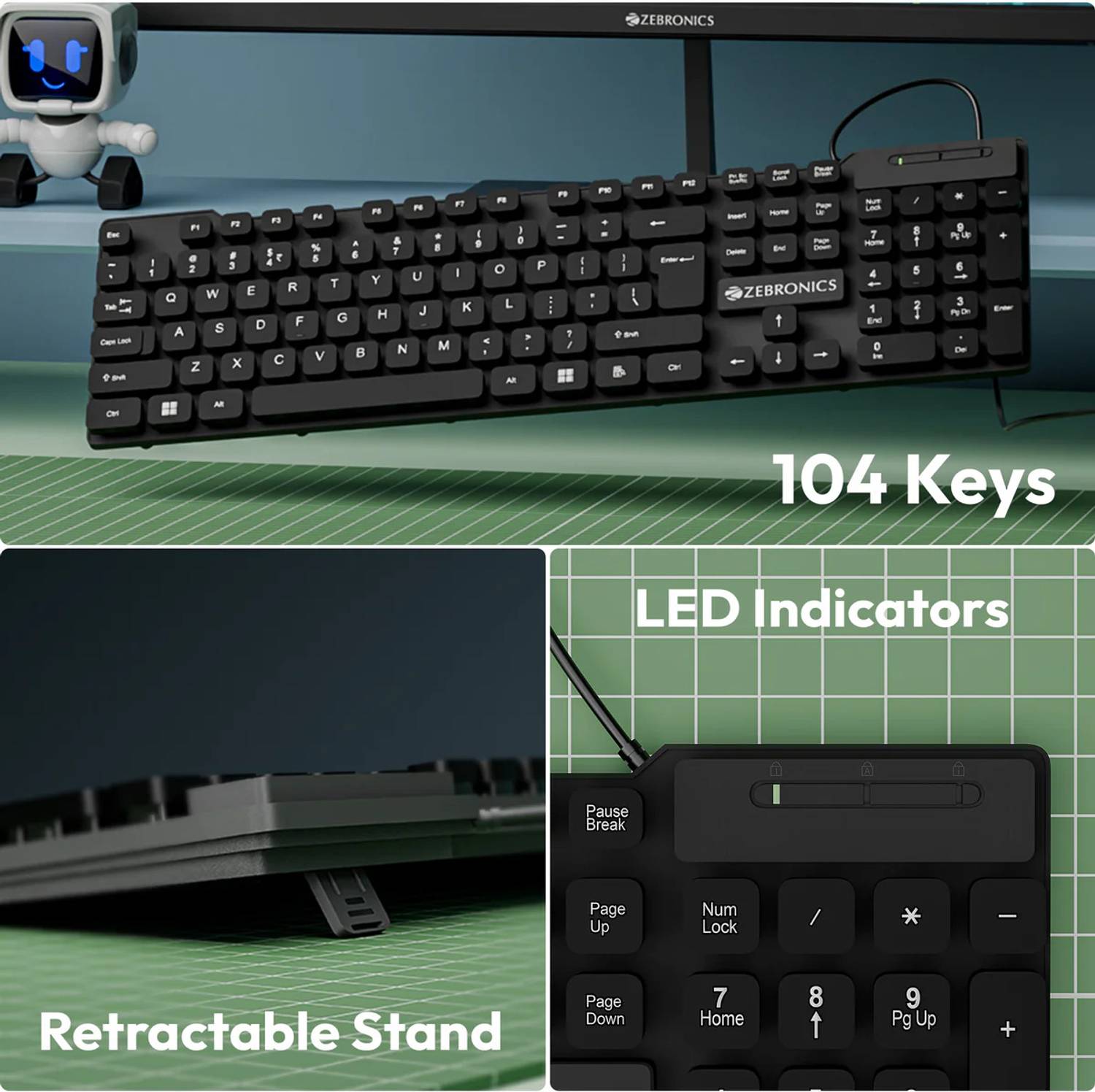 ZEBRONICS K-03 Wired USB Keyboard - Image 4