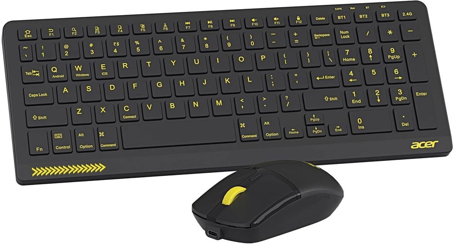 Acer ZenKeys Duo Wireless Keyboard & Mouse Combo Bluetooth