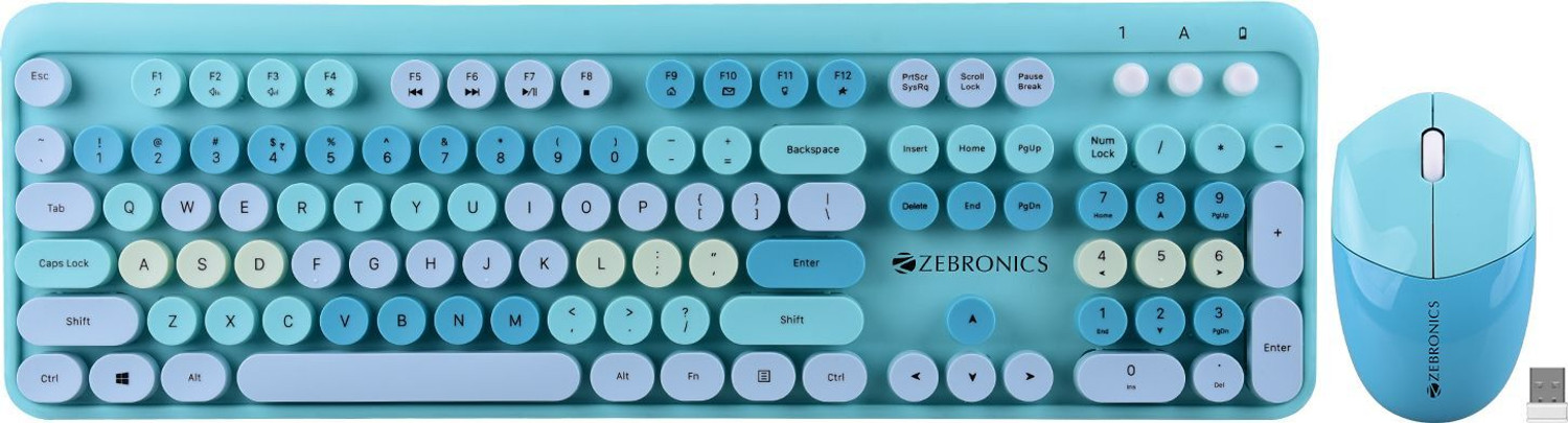 Image of ZEBRONICS ZEB-COMPANION 301 Wireless Standard Desktop Keyboard Compatible with Desktop, Laptop, Mac