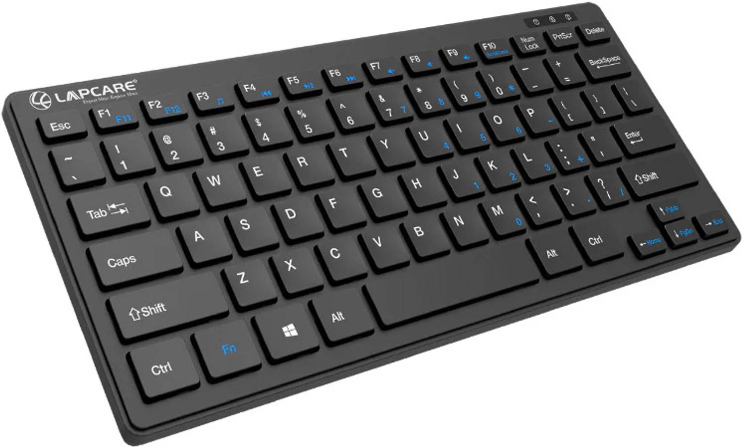LAPCARE D-Lite Plus Mini Wireless 87 Key keyboard Black Wireless