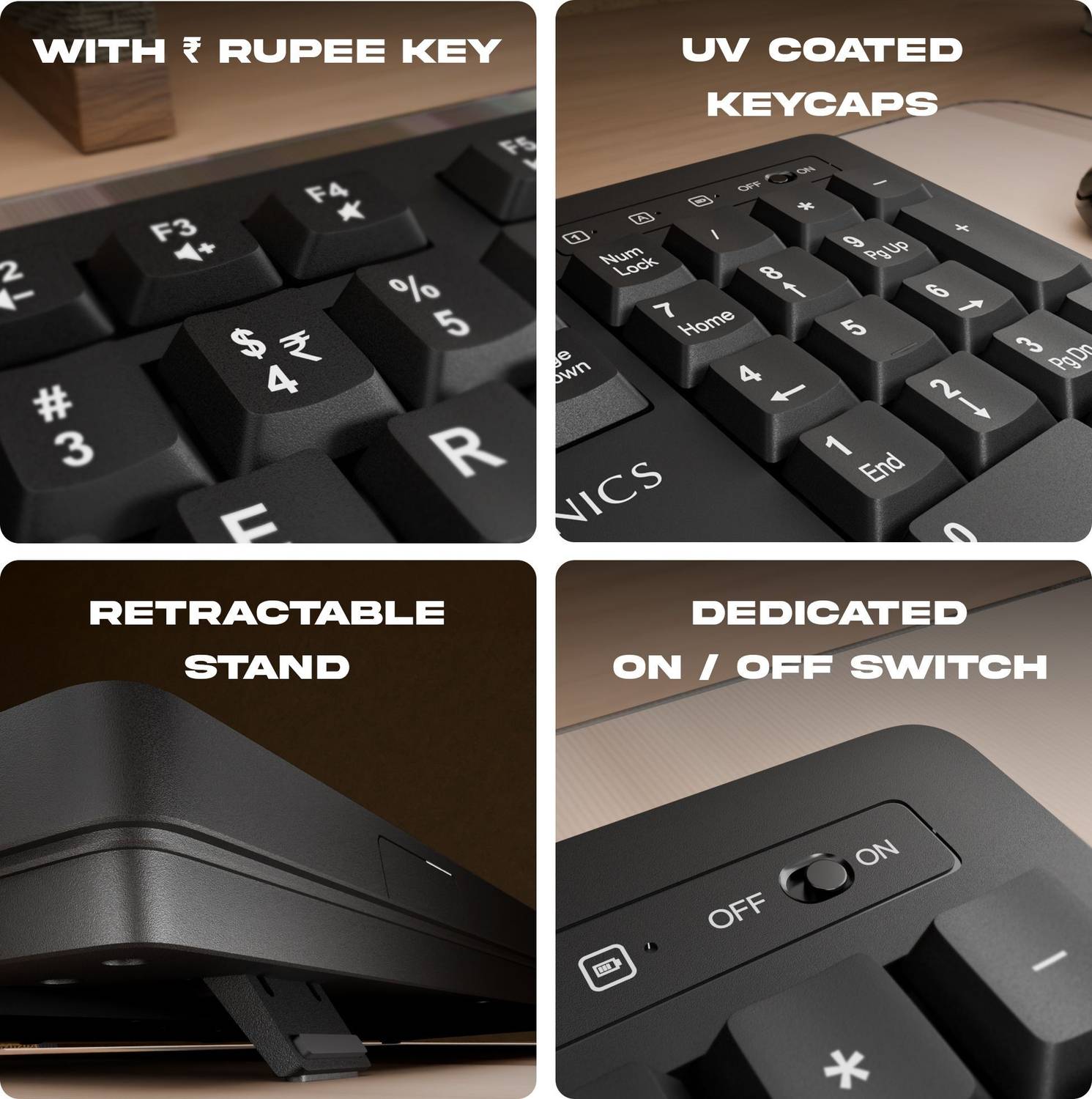 ZEBRONICS Zeb-Companion 116 Black Wireless Keyboard - Image 4