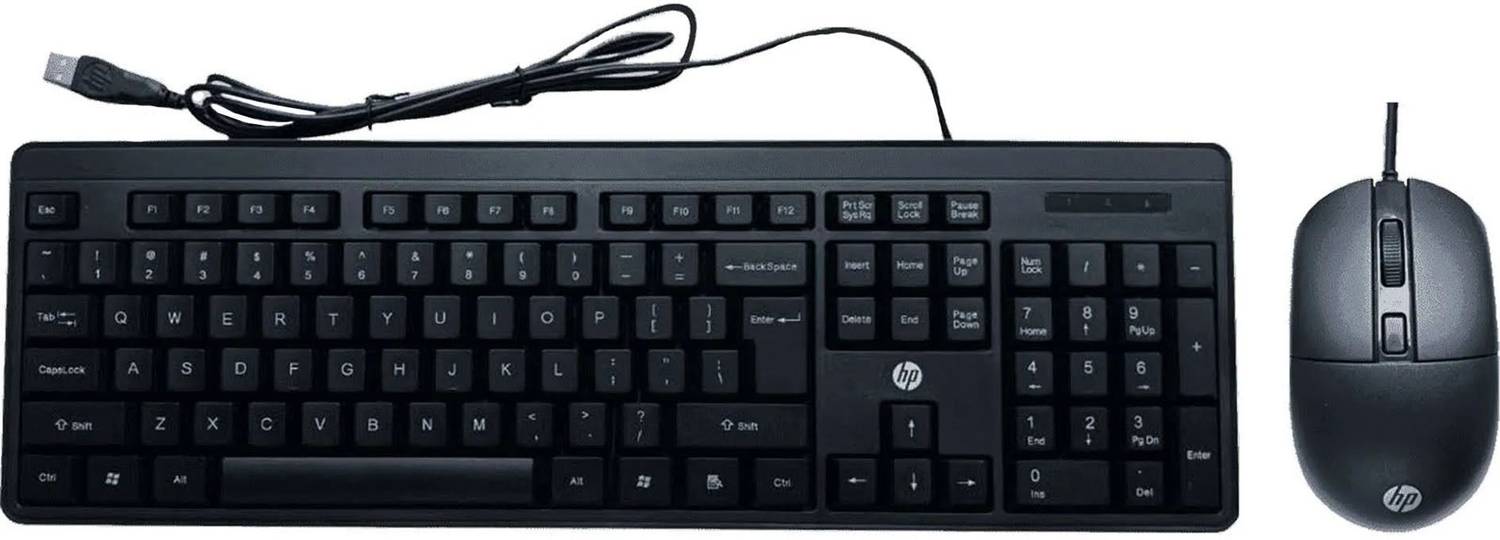 HP KM150 Keyboard and Mouse Combo Wired USB Standard Desktop Keyb