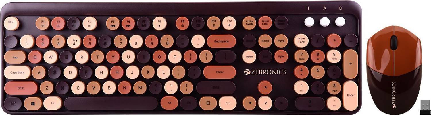 ZEBRONICS Zeb-companion 301 Wireless Standard Desktop Keyboard Co